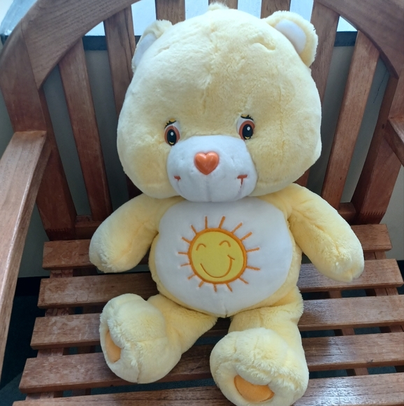 Care Bears Funshine sunshine cheerfull Bear 2002 Play Along 27 Inch Soft Plush - Picture 2 of 13